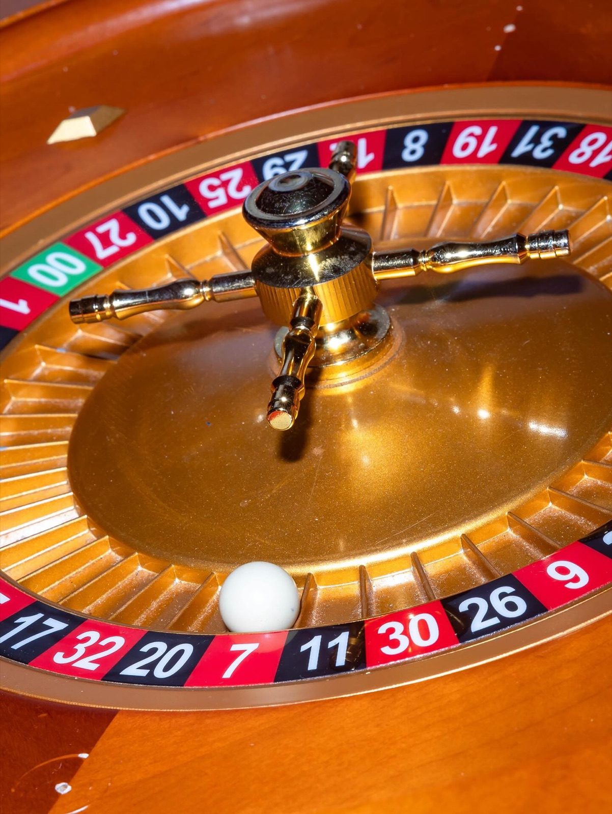 Roulette wheel detail