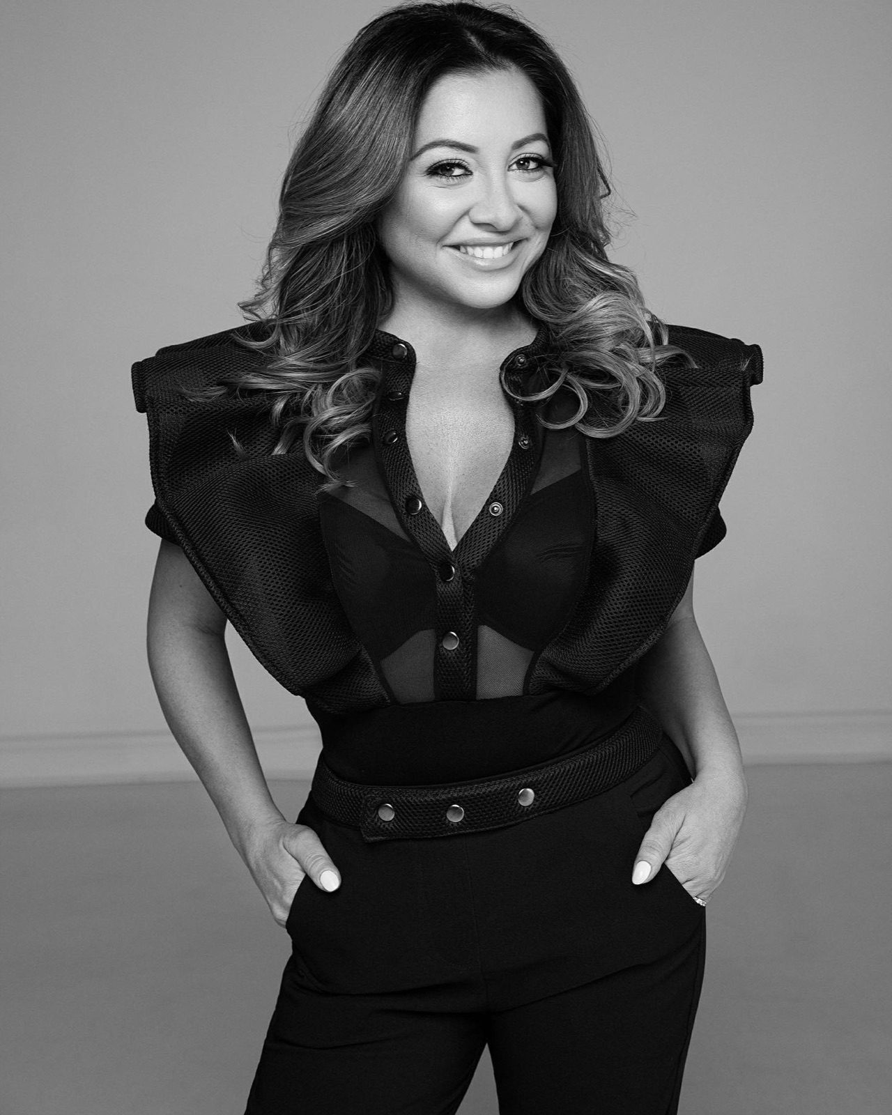 Maddy K black and white portrait