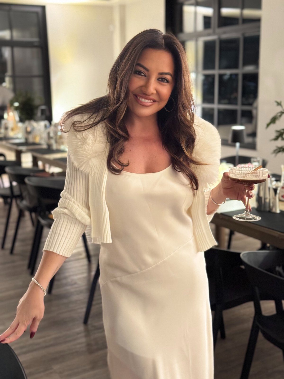 Maddy K in the dining room at Casa Evexía