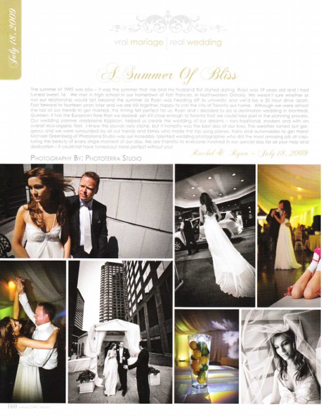 Chic magazine spread