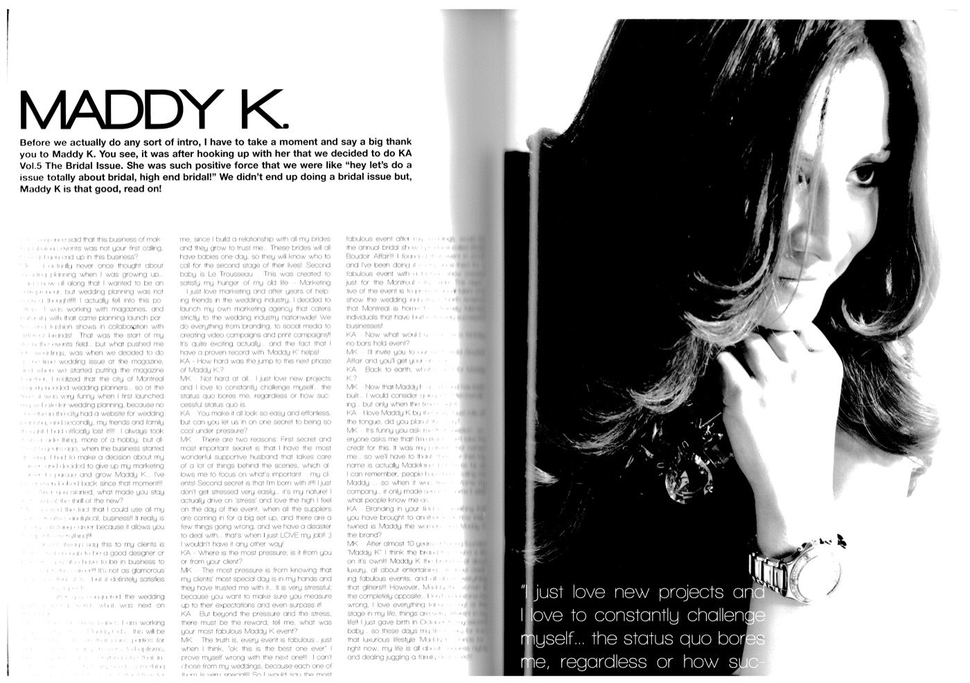 KA Magazine profile on Maddy K
