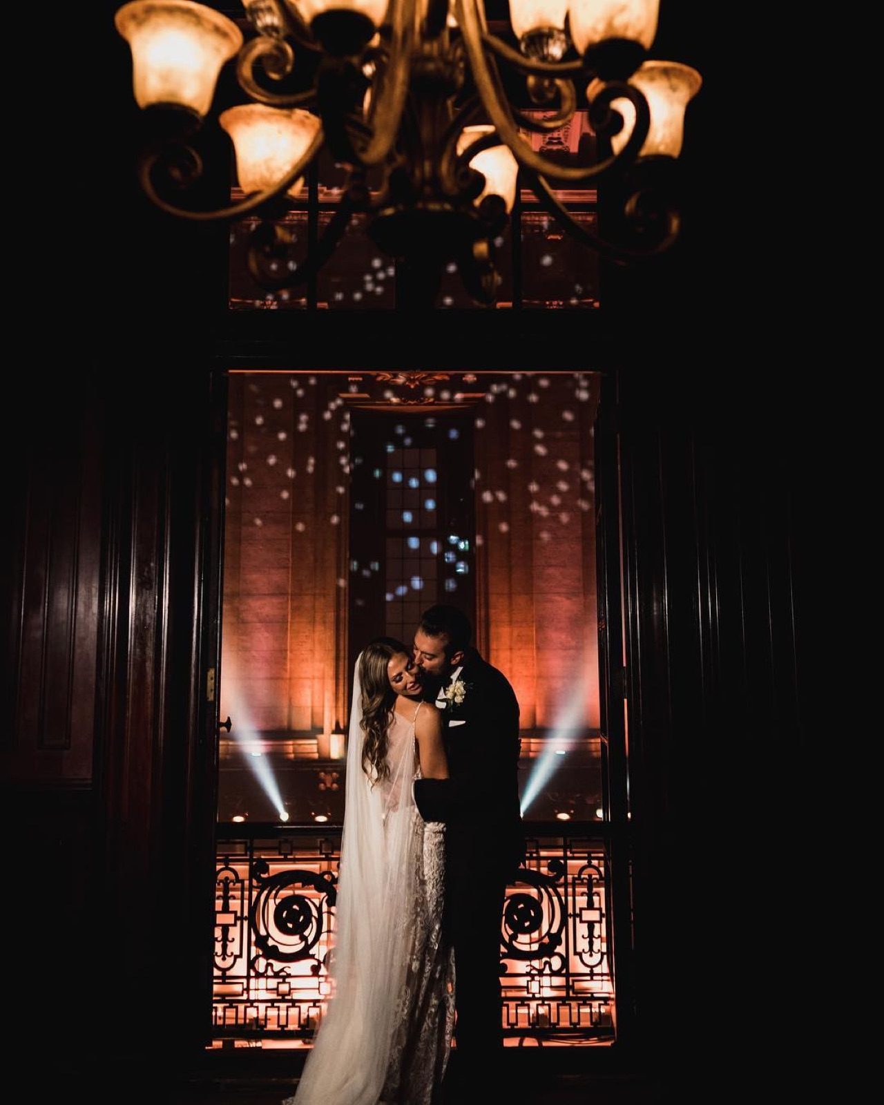 A darkened hall the moment before the reveal