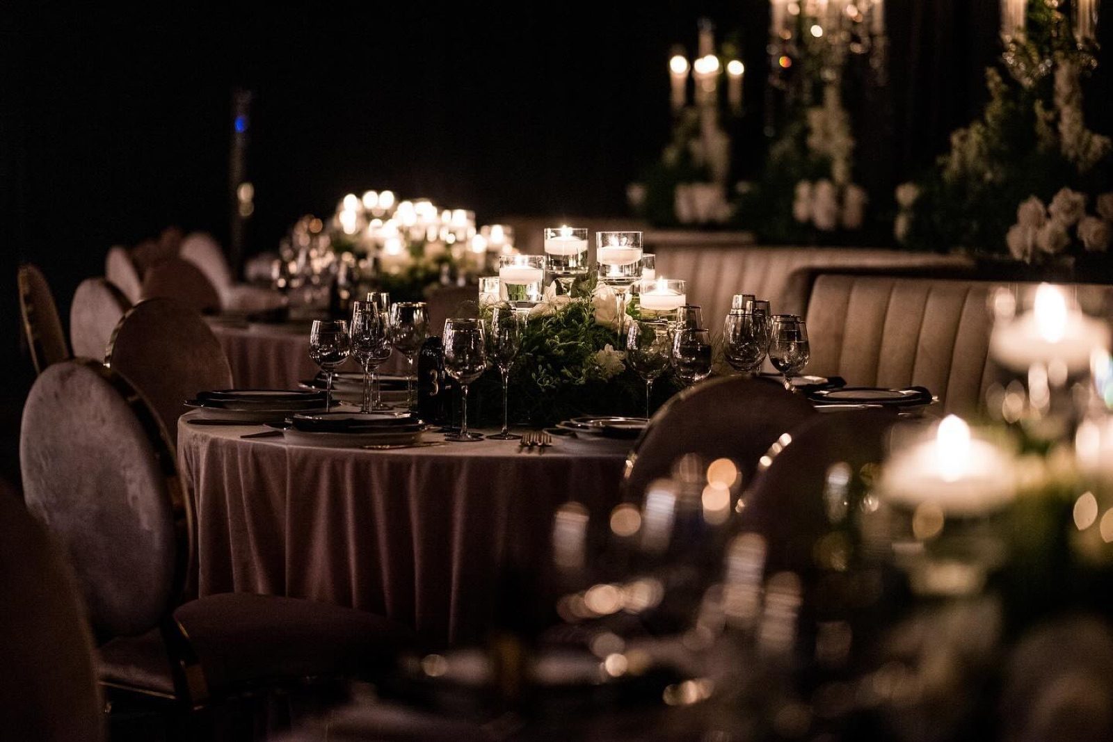 Moody reception room